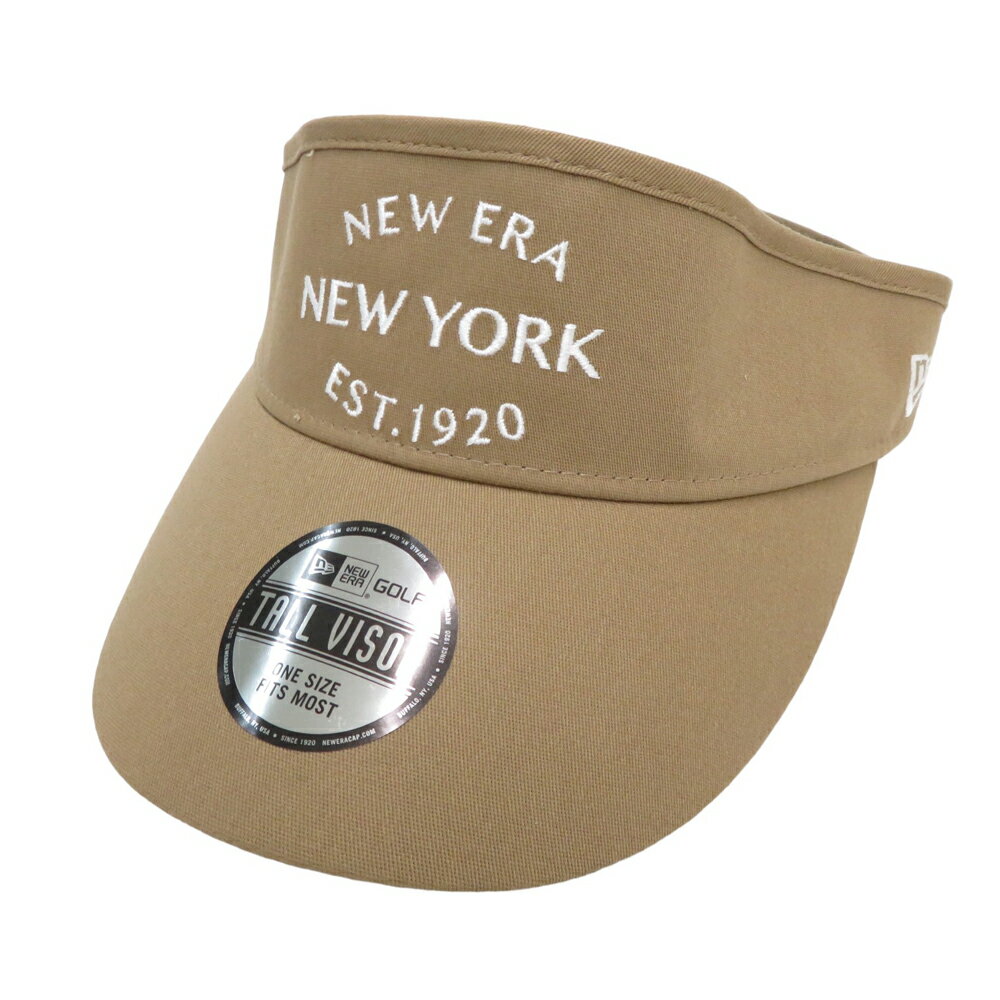 NEW ERA ニューエラ 13327824 2022年モデル サンバイザー ベージュ系 OSFM 【中古】ゴルフウェア