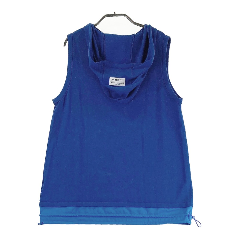 MASTER BUNNY EDITION マスターバニーエディション フード付き ハーフジップベスト ネイビー系 0 【中古】ゴルフウェア レディース
