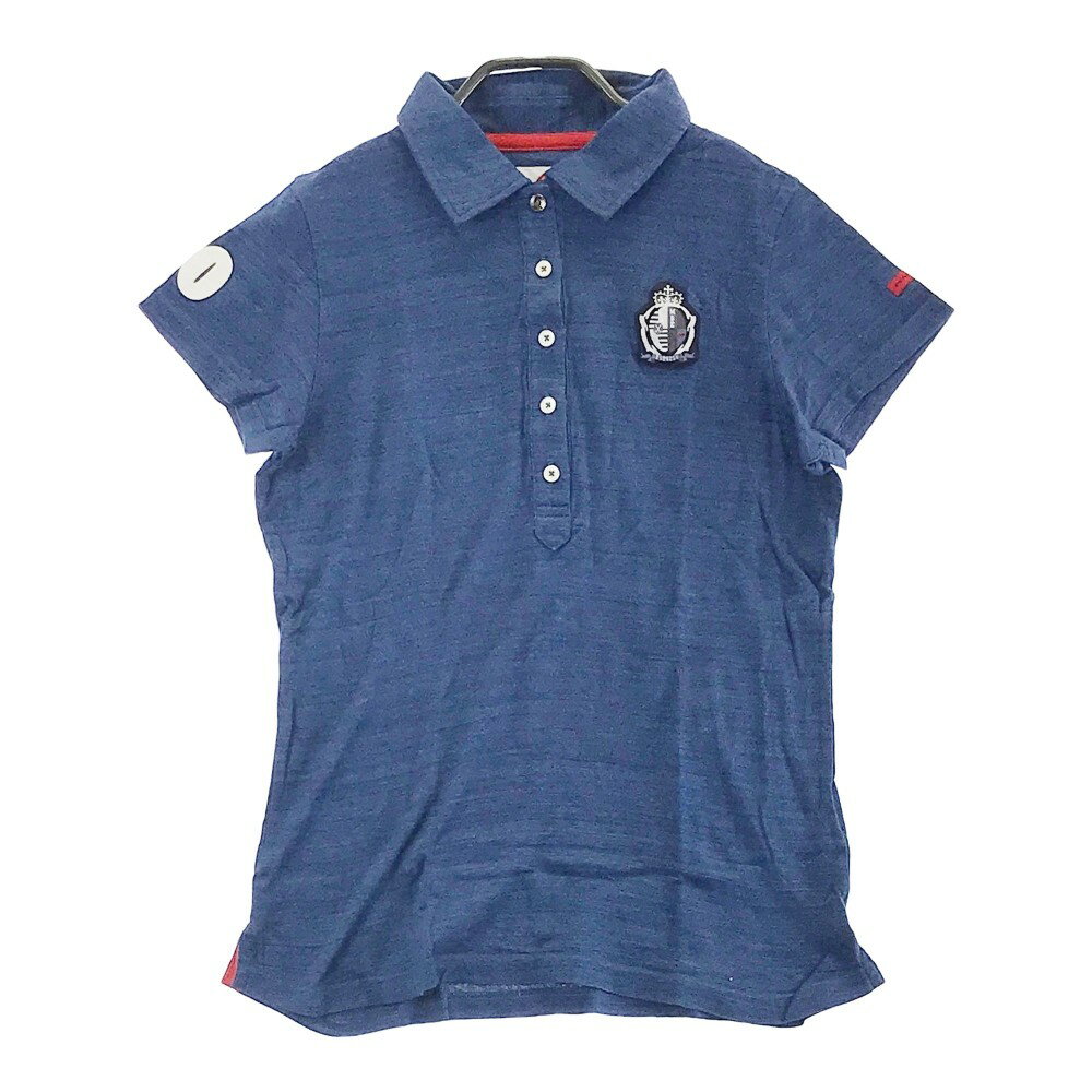 MASTER BUNNY EDITION マスターバニーエディション 半袖ポロシャツ ワッペン ネイビー系 2 【中古】ゴ..