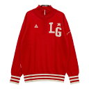 LECOQ GOLF ルコックゴルフ ハーフジップ ニットセーター レッド系 L 【中古】ゴルフウェア レディース