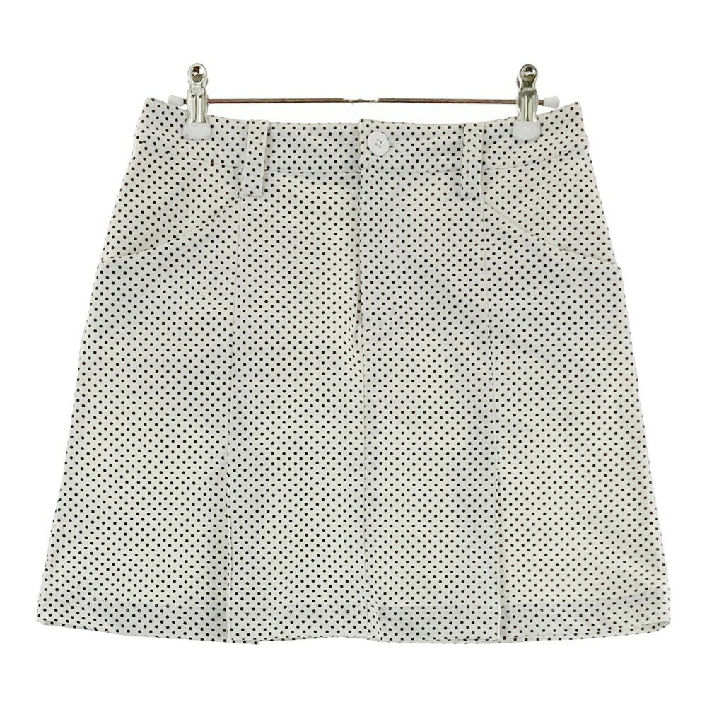 BEAMS GOLF ビームスゴルフ ストレッチ スカート ドット柄 ホワイト系 S 【中古】ゴルフウェア レディ..