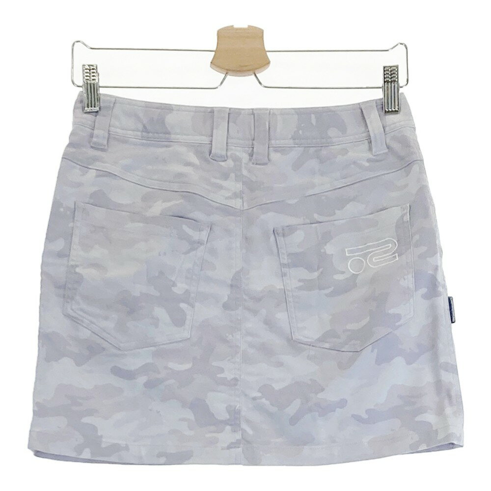 ROSASEN ロサーセン スカート カモフラ パープル系 40 【中古】ゴルフウェア レデ...