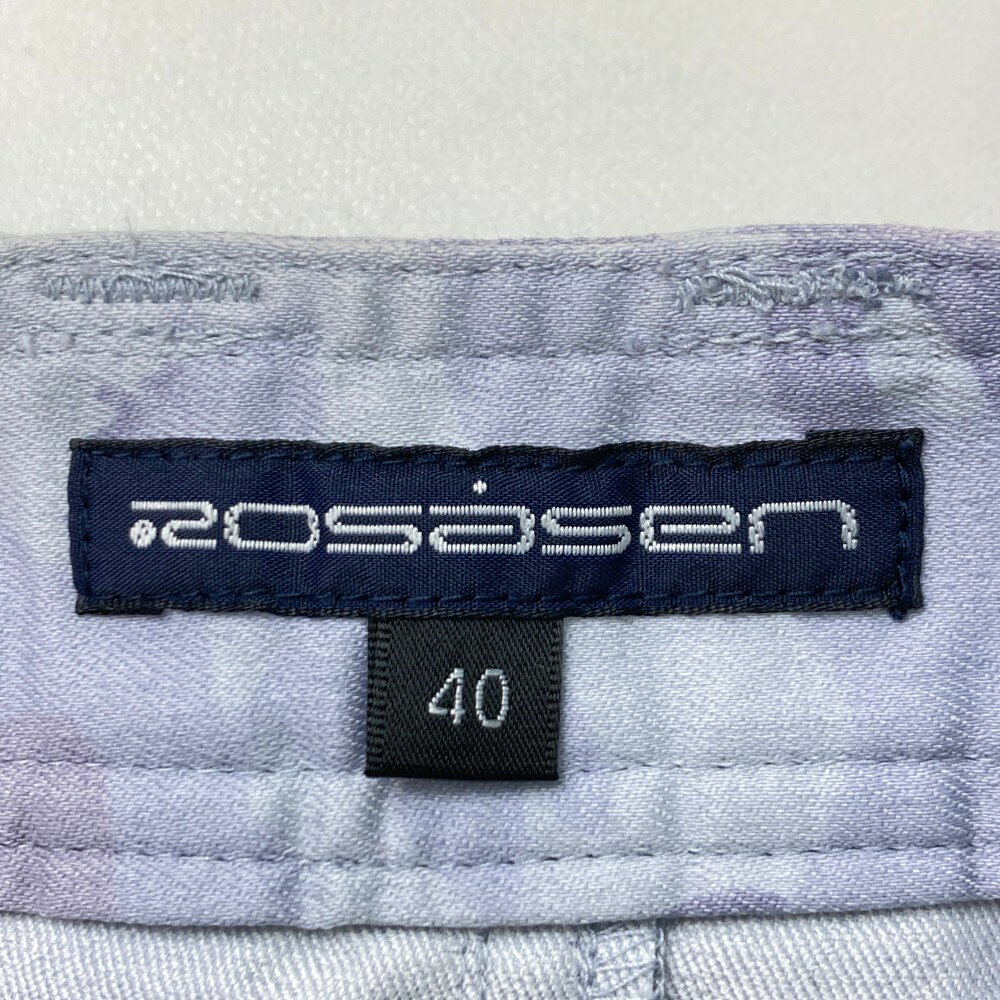 ROSASEN ロサーセン スカート カモフラ パープル系 40 【中古】ゴルフウェア レデ...