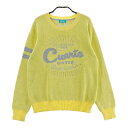 CUARTO UNITED クアルトユナイテッド ニットセーター イエロー系 M 【中古】ゴルフウェア レディース