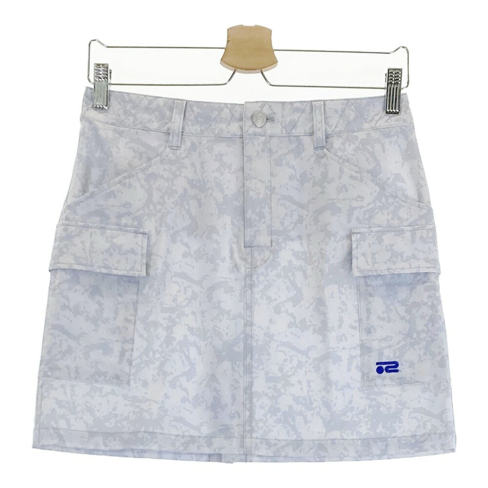 ROSASEN ロサーセン スカート 総柄 ブルー系 M 【中古】ゴルフウェア レディース