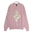 ZOY ゾーイ Vネック ニットセーター パープル系 1 【中古】ゴルフウェア レディース