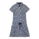 KAPPA GOLF カッパゴルフ ワンピース 総柄 ネイビー系 S 【中古】ゴルフウェア レディース