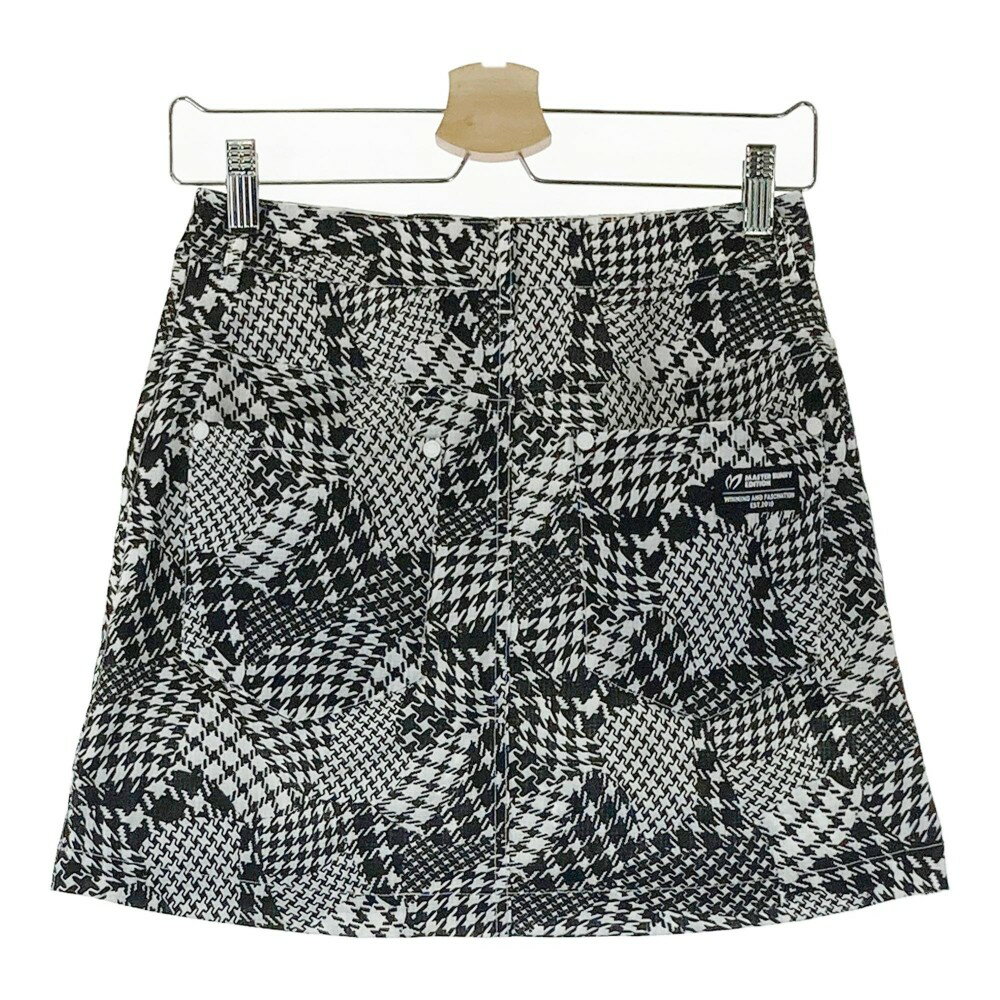 MASTER BUNNY EDITION マスターバニーエディション スカート 千鳥柄 ブラック系 00 【中古】ゴルフウェア レディース