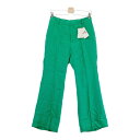 MUSE DEUXIEME CLASSE ミューズデドゥーズィエムクラス パンツ COCO PANTS 麻 グリーン系 38 【中古】レディース