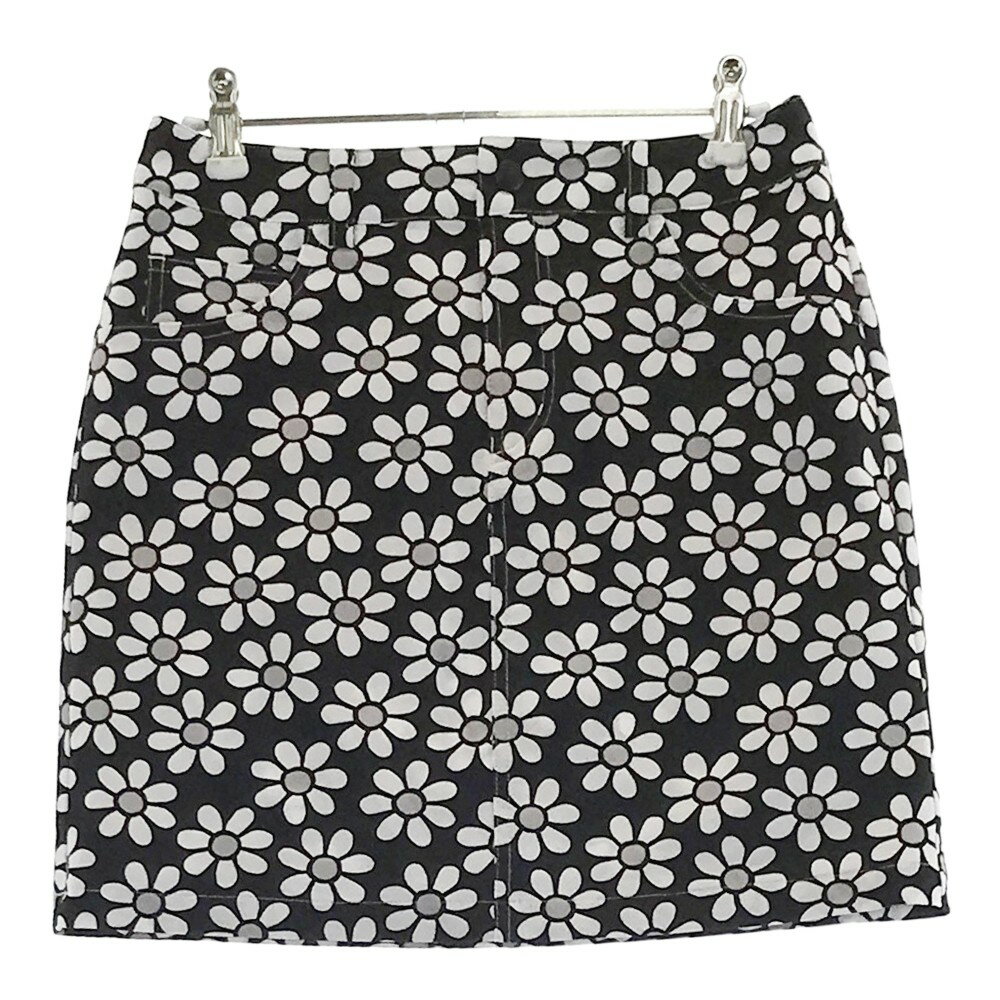 BEAMS GOLF ビームスゴルフ スカート 花柄 ブラック系 M 【中古】ゴルフウェア レディース