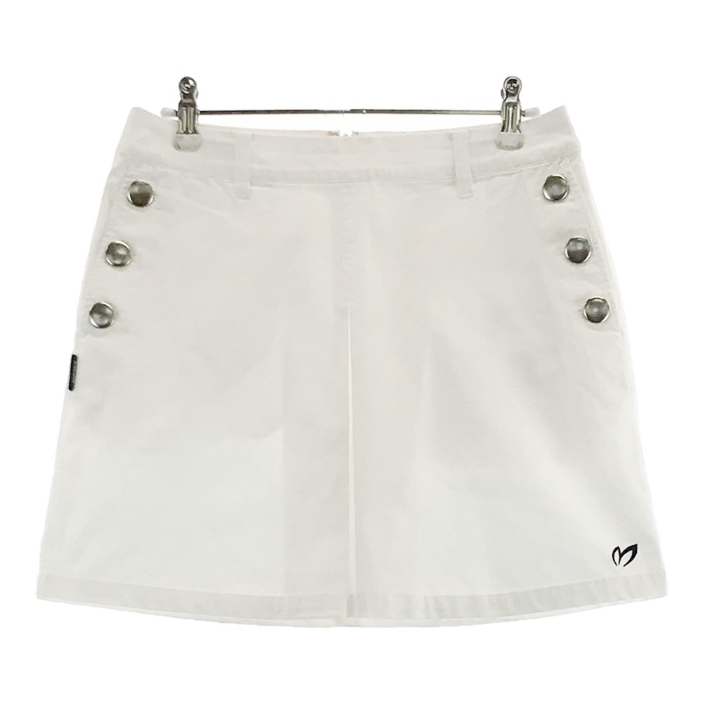 MASTER BUNNY EDITION マスターバニーエディション ストレッチスカート ロゴ刺繍 ホワイト系 1 【中古】ゴルフウェア レディース