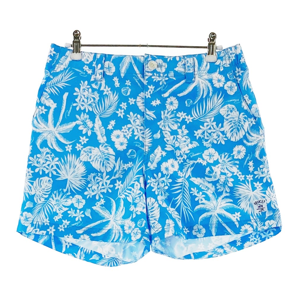 ROSASEN ロサーセン ショートパンツ 花 総柄 ブルー系 42 【中古】ゴルフウェア レディース