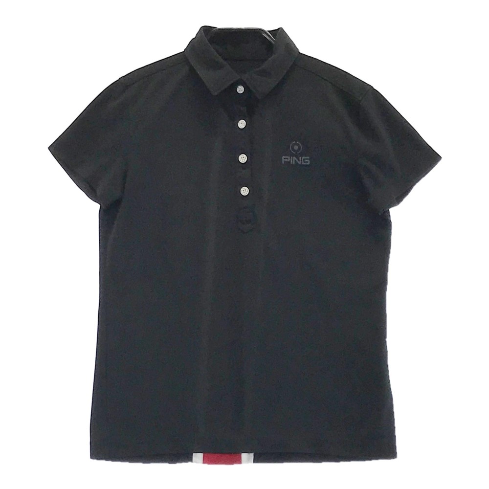 PING ピン 半袖ポロシャツ ブラック系 S 【中古】ゴルフウェア レディース