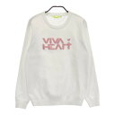 VIVA HEART ビバハート ニットセーター ホワイト系 40 【中古】ゴルフウェア レディース