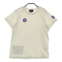 PEARLY GATES パーリーゲイツ ウール混 半袖ニット セーター ホワイト系 0 【中古】ゴルフウェア レディース