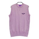 BEAMS GOLF ビームスゴルフ カシミヤ混 ニットベスト パープル系 M 【中古】ゴルフウェア レディース