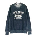 JACK BUNNY ジャックバニー ニットセーター グレー系 1 【中古】ゴルフウェア レディース