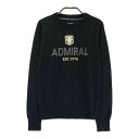 ADMIRAL アドミラル 長袖 ニットセーター ブラック系 S 【中古】ゴルフウェア レディース