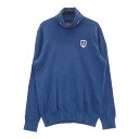 PEARLY GATES パーリーゲイツ タートルネック 長袖ニットセーター ブルー系 1 【中古】ゴルフウェア レディース