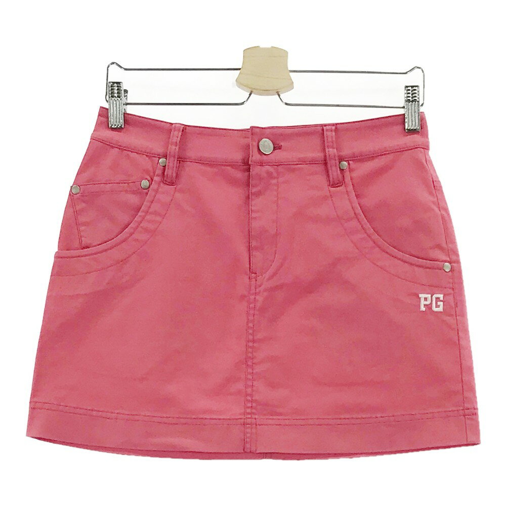 PEARLY GATES パーリーゲイツ ストレッチスカート バック89プリント ピンク系 1 【中古】ゴルフウェア ..