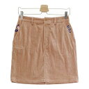 BEAMS GOLF ビームスゴルフ コーデュロイ ストレッチスカート ピンク系 M 【中古】ゴルフウェア レディース(4)