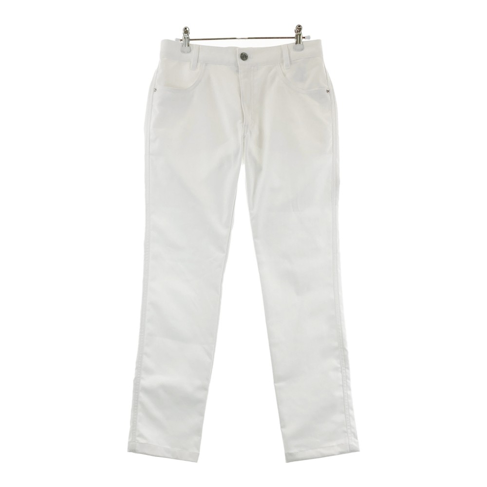 CLUNK クランク ロング パンツ ホワイト系 S 【中古】ゴルフウェア レディース