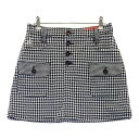LECOQ GOLF ルコックゴルフ ストレッチスカート 千鳥格子柄 ブラック系 9 【中古】ゴルフウェア レディース(4)