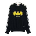 MASTER BUNNY EDITION マスターバニーエディション ×BATMAN ニットセーター ウール混 ブラック系 0 【中古】ゴルフウェア レディース