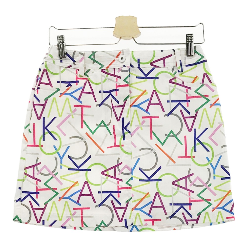 CALLAWAY キャロウェイ 2020年モデル スカート 総柄 ホワイト系 M 【中古】ゴルフウェア レディース