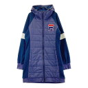 FILA GOLF フィラゴルフ フード付き 中綿 ワンピース ネイビー系 【中古】ゴルフウェア レディース