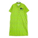 MUNSING WEAR マンシングウェア MGWTJJ02/ ×タロアウト 半袖ワンピース 総柄 グリーン系 M 【中古】ゴルフウェア レディース