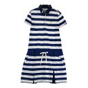 FILA GOLF フィラゴルフ 半袖ワンピース ボーダー柄 ネイビー系 M 【中古】ゴルフウェア レディース