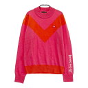 LECOQ GOLF ルコックゴルフ ニットセーター ピンク系 L 【中古】ゴルフウェア レディース