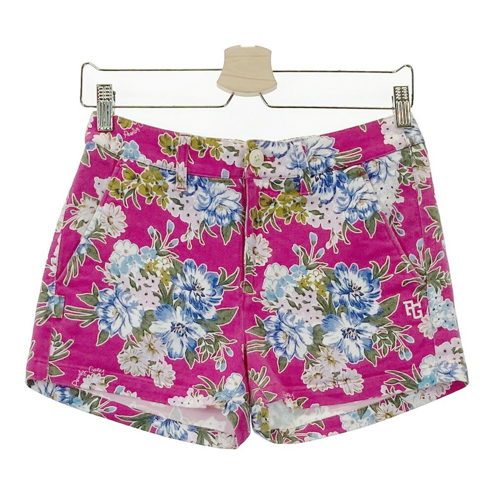 PEARLY GATES パーリーゲイツ 30周年 ショートパンツ 花柄 ピンク系 00 【中古】ゴルフウェア レディース