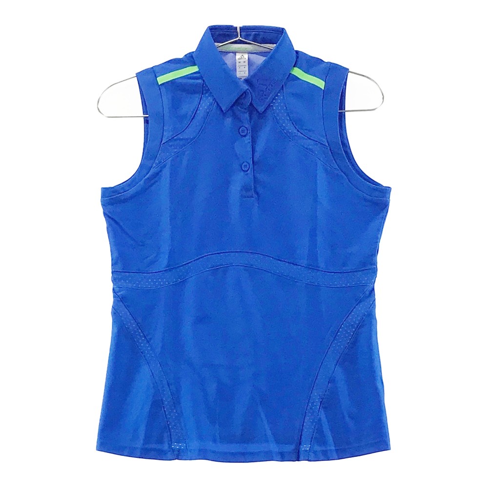 ADIDAS GOLF アディダスゴルフ 2020年モデル ノースリーブポロシャツ ブルー系 S 【中古】ゴルフウェア レディース