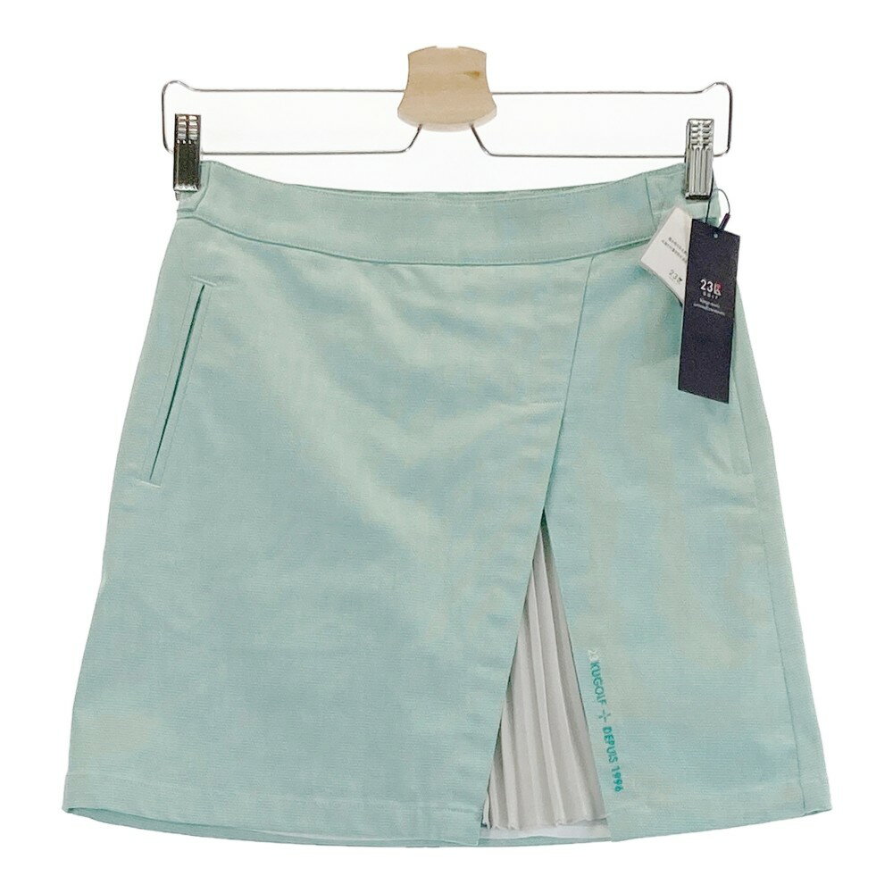 23区GOLF ニジュウサンクゴルフ ストレッチスカート グリーン系 58 【中古】ゴルフウェア レディース