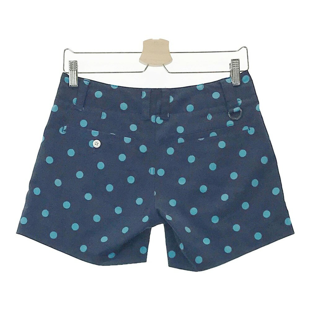 KAPPA GOLF カッパゴルフ ショートパンツ ドット柄 ネイビー系 7 【中古】ゴルフウェア レディース