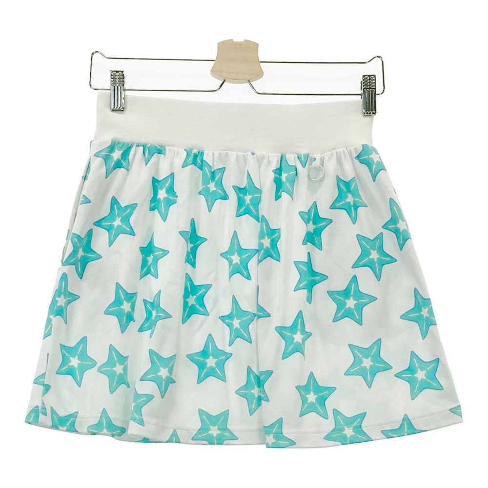 PEARLY GATES パーリーゲイツ スカート スター総柄 ホワイト系 0 【中古】ゴルフウェア レディース