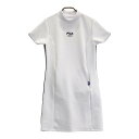 FILA GOLF フィラゴルフ ハイネック半袖ワンピース ホワイト系 M 【中古】ゴルフウェア レディース