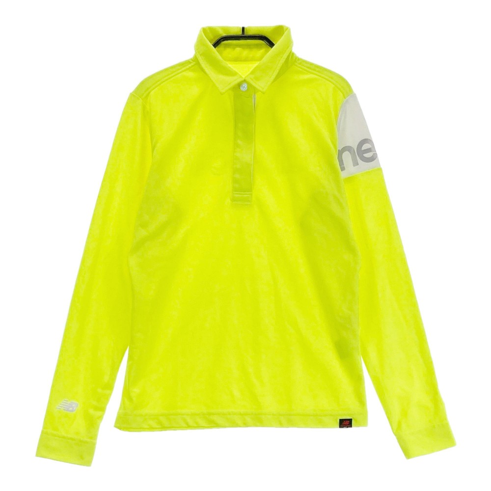 NEW BALANCE ニューバランス 長袖ポロシャツ イエロー系 1 【中古】ゴルフウェア レディース