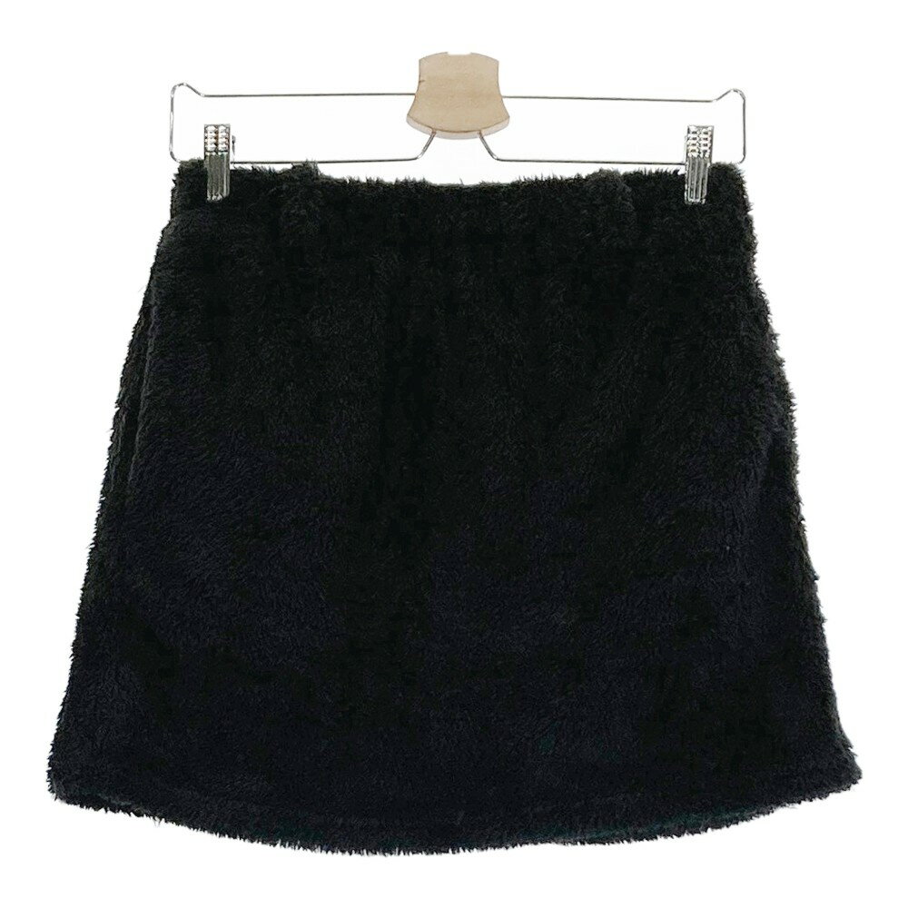 rienda suelta リエンダスエルタ インナー付 ボアスカート ブラック系 S 【中古】ゴルフウェア レディース