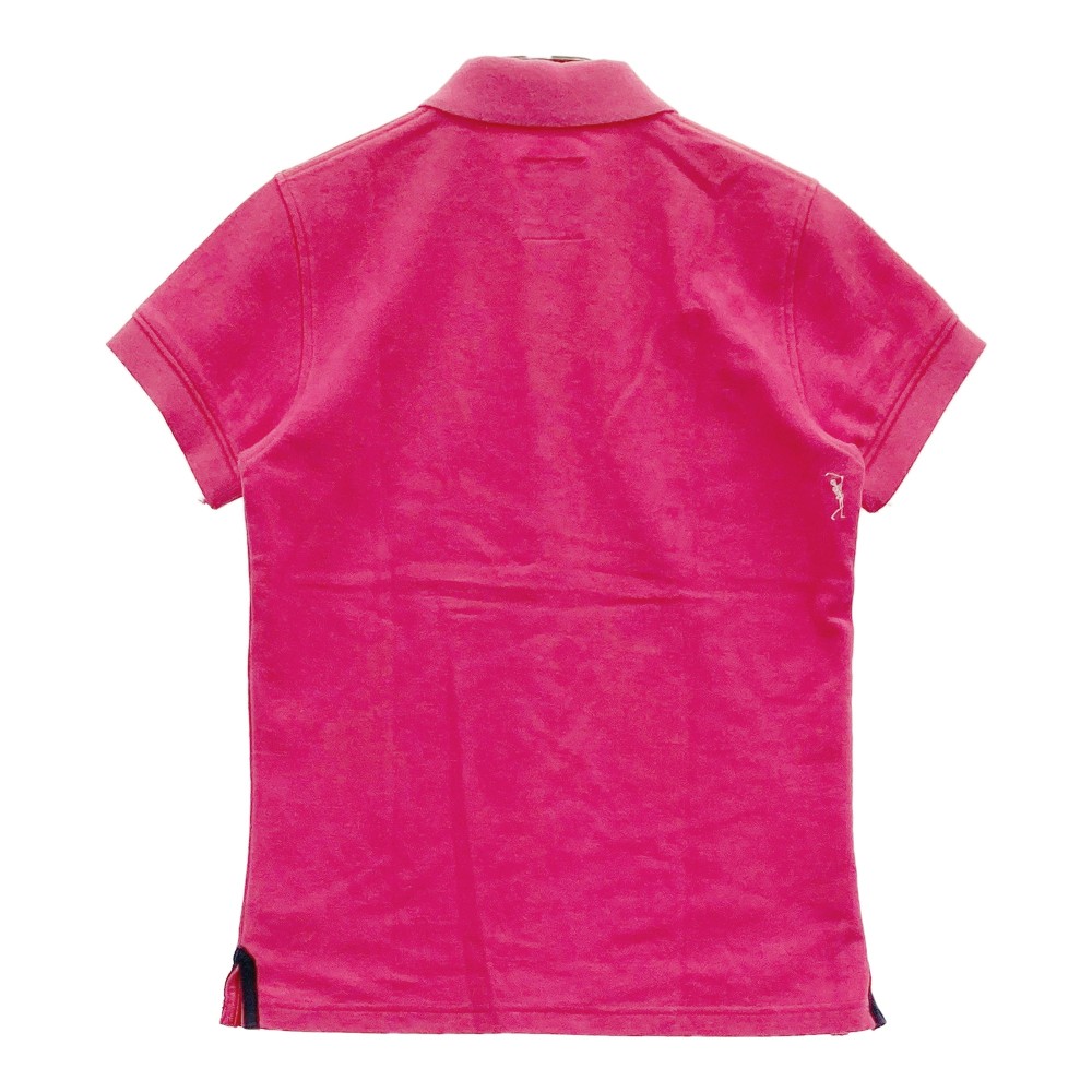 MARK&LONA マークアンドロナ 半袖ポロシャツ スカルワッペン ピンク系 【中古】ゴルフウェア レディース