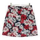 CLUNK クランク ストレッチスカート 総柄 ネイビー系 M 【中古】ゴルフウェア レディース(4)