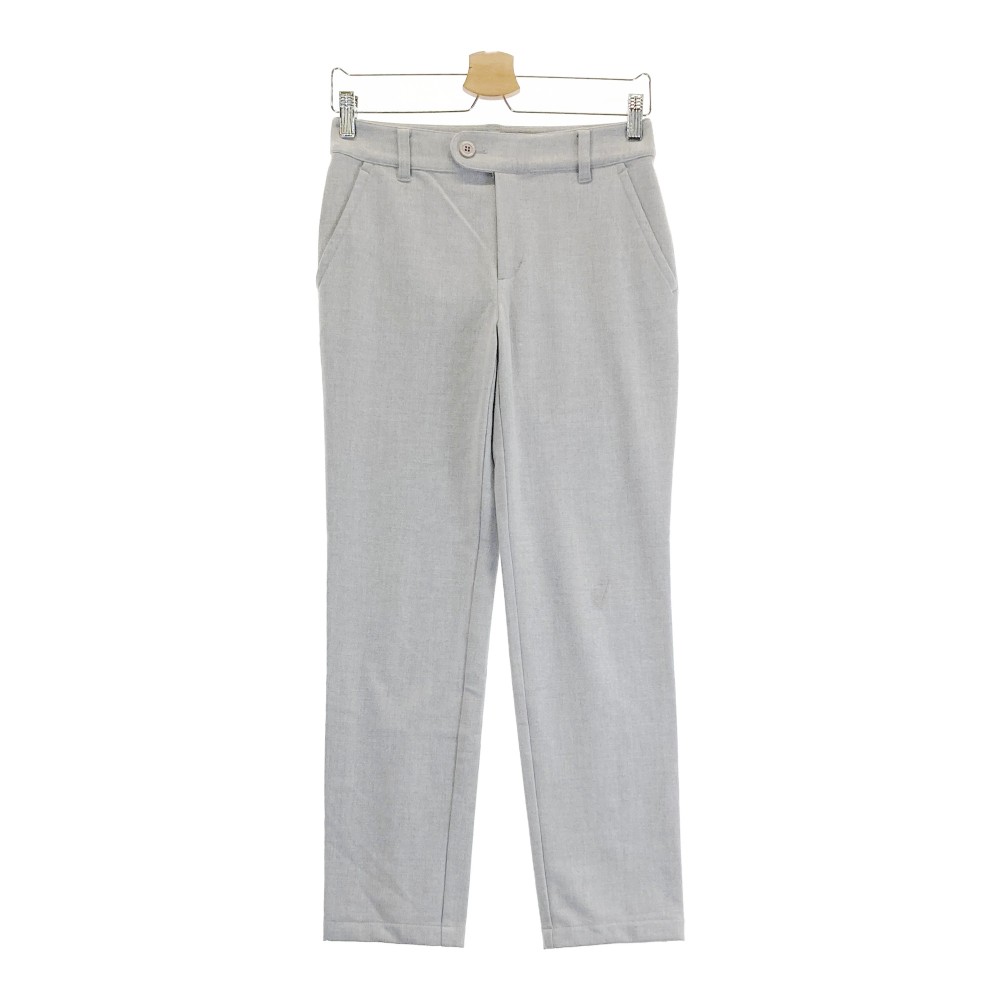 23区GOLF ニジュウサンクゴルフ 微起毛パンツ グレー系 61 【中古】ゴルフウェア レディース