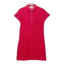 MUNSING WEAR マンシングウェア 半袖ワンピース レッド系 M 【中古】ゴルフウェア レディース