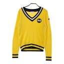 SAMANTHA THAVASA サマンサタバサ UNDER25 Vネックニットセーター イエロー系 M 【中古】ゴルフウェア レディース