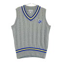 JACK BUNNY ジャックバニー ニットベスト グレー系 1 【中古】ゴルフウェア レディース
