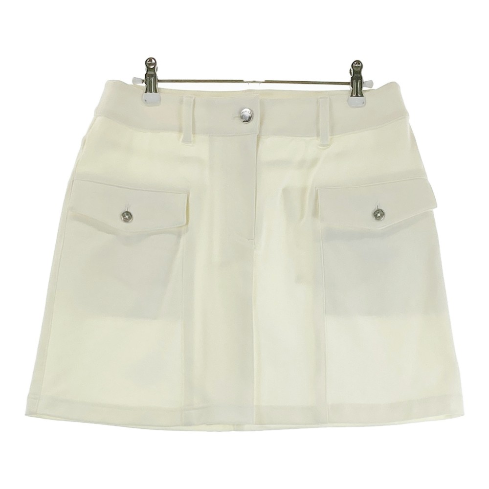 Calvin klein golf カルバンクラインゴルフ ストレッチスカート ホワイト系 11 【中古】ゴルフウェア レディース