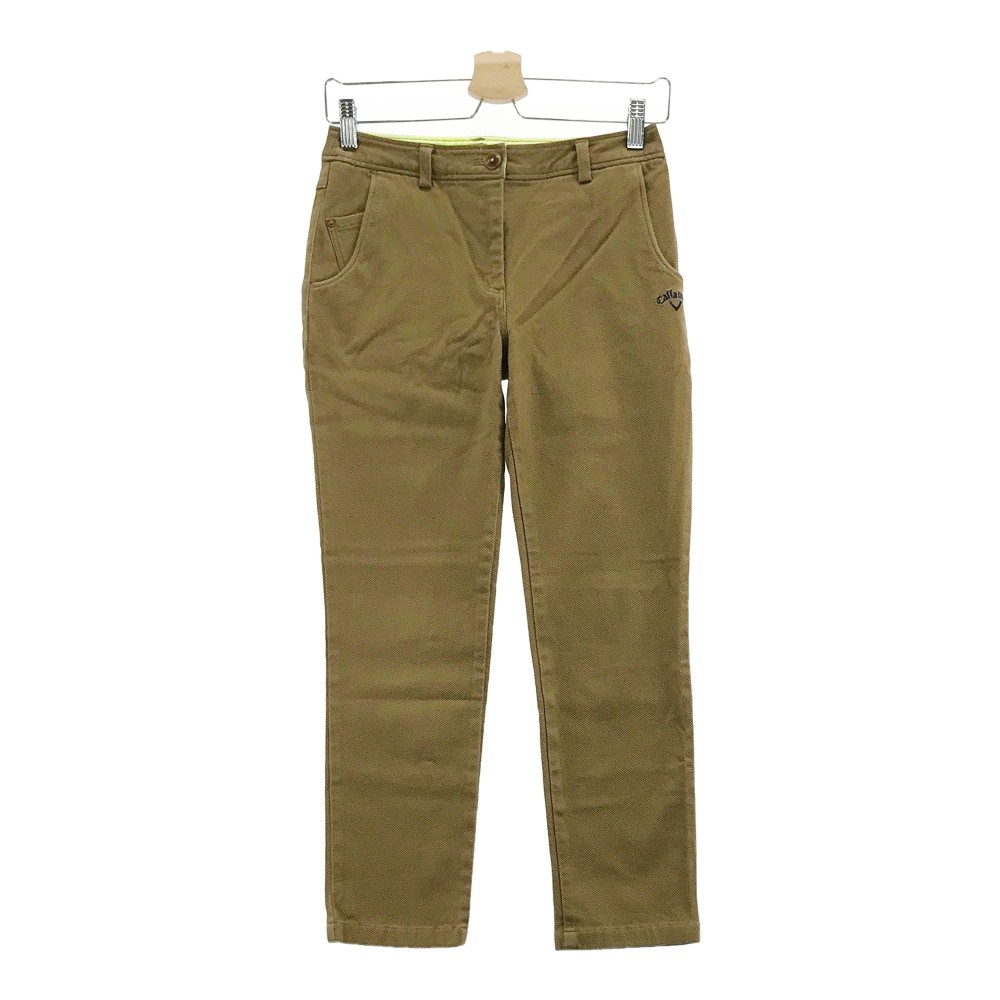 CALLAWAY キャロウェイ ストレッチパンツ ブラウン系 S 【中古】ゴルフウェア レディース