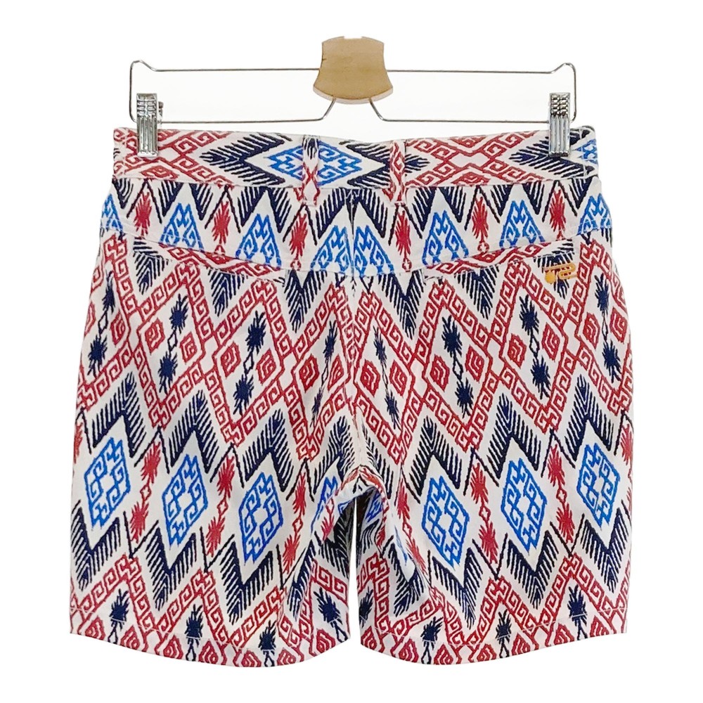 ROSASEN ロサーセン ショートパンツ 総柄 ホワイト系 L 【中古】ゴルフウェア レディース